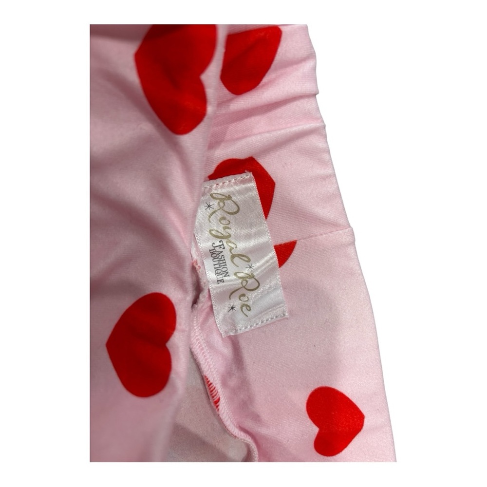 Heart Patterned Pink Kids Bell Bottoms Size 12 Pants - Picture 6 of 6